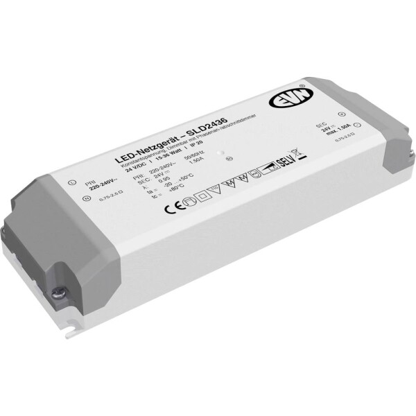 EVN SLD2436 napájací zdroj pre LED konštantné napätie 24 V/DC stmievateľný; SLD2436