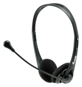 Equip Headset s mikrofónom čierny / Headset / Jack 3,5 mm / Náhlavný / 1,8 m kábel (245304)
