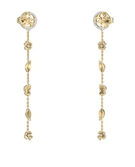 Guess Dlhé pozlátené náušnice 4 Love JUBE05040JWYGT/U