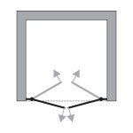 OLSEN SPA - Sprchové dvere VITORIA NEW - FARBA rámu - Hliník leštený, Rozmer A - 110, Smer zatvárania - Univerzálny Ľavé / Pravé, Výplň - Číre bezpečnostné sklo - 6 mm OLBENW102611CC