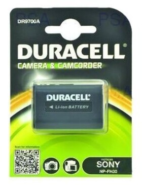 DURACELL Batéria - DR9700A pre Sony NP-FH30 / čierna / 650 mAh / 7.4Vs (DR9700A)