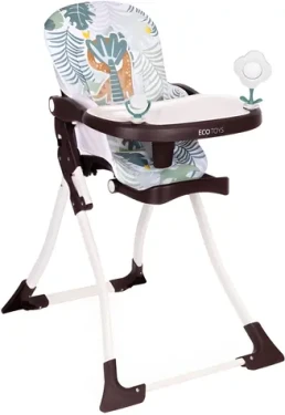 ECOTOYS Jedálenská stolička Dinosaurus / Skladacie / 3bodové pásy / od 6 mesiacov (HC301-2401)