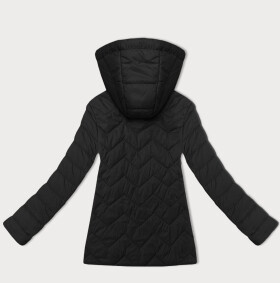 Ľahká čierna dámska prešívaná bunda s kapucňou J Style (16M9232-392) odstíny černé S (36)