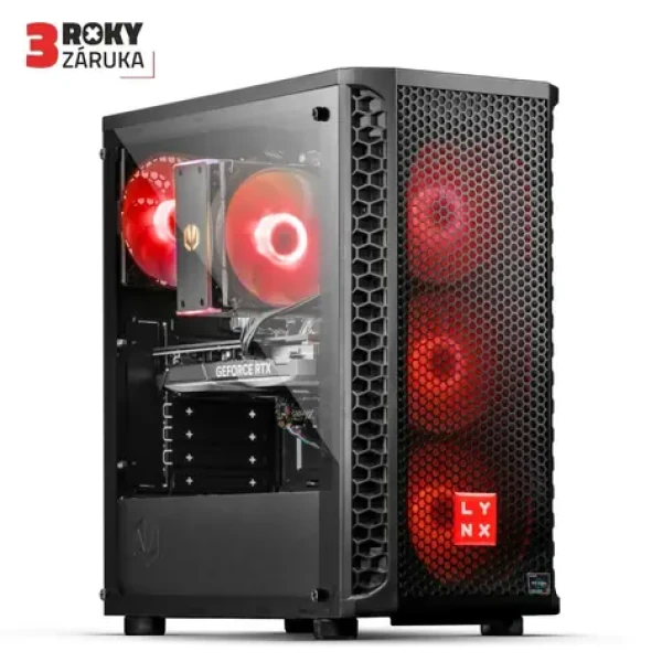 Lynx Challenger (10463153) čierna / AMD RYZEN 5 5600X 3.7GHz / 32GB / 1TB SSD / Nvidia RTX 5060 Ti / 16GB / W11H (10463153)