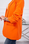 Bunda s klopami elegantná oranžová UNI
