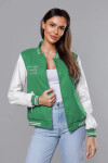 Zelená dámska bunda typu bomber (16M9067-236) odstíny zelené XL (42)