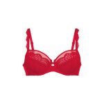 Selma podprsenka s kosticami 5634 červená - RosaFaia 265 true red 75D