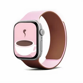 Moft Snap Duo ružová/hnedá / Remienok / Obojstranný silikónový / Pre Apple Watch 1-11/SE/SE 2/SE 3 (38-42 mm) (MD025-1-42-LTPKBE)
