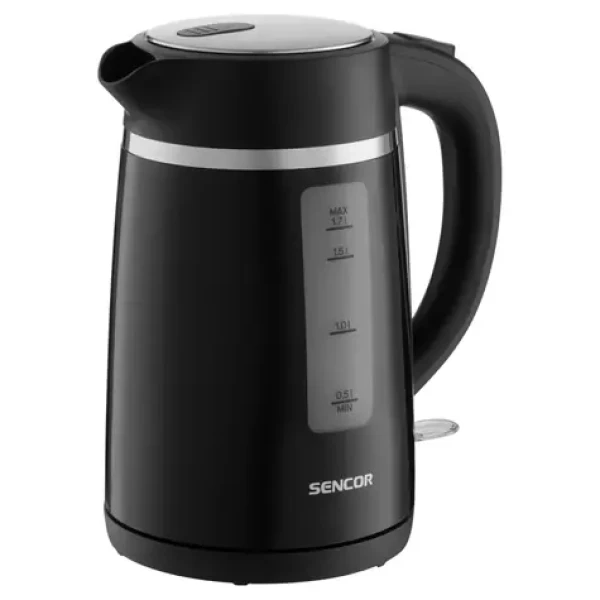 Sencor SWK 2710BK čierna / Rýchlovarná kanvica / 2200W / 1.7L (8590669388806)