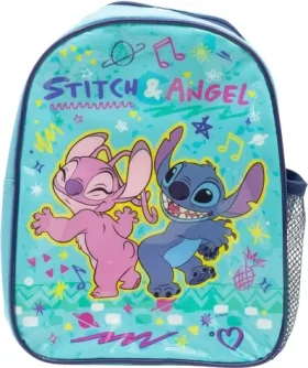 STOR Predškolský batoh Stitch / Detský batoh / 25 × 19 cm / Sieťované vrecko na fľašu (75059)