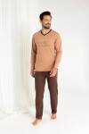 Regina 495 dlhé/r 2XL-3XL Z25/26 pánske pyžamo Béžová 3xl