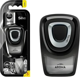 ACCURA Osviežovač do mriežky VENTIS silver / Tekutá vôňa do auta / 8 ml (amA83382)