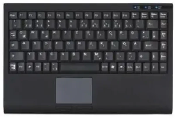 Keysonic ACK-540U+ / DE / Mini-Keyboard / Touchpad / USB / čierna (ACK-540U+)