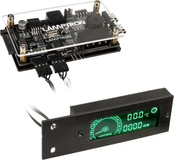 Lamptron TC20 čierna / Kontroler ventilátorov a LED / PCI / 1 kanál (LAMP-TC20B)