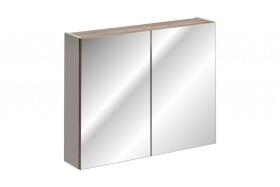 COMAD - Zrkadlová skrinka 80cm 2 dvierka SANTA FE TAUPE 5907611652572