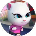 Jedlý papier Talking Angela bežiaci 19,5 cm - Pictu Hap - Pictu Hap