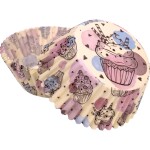 Košíčky na muffiny s motívom kresleného cupcaku (50 ks) - Alvarak - Alvarak