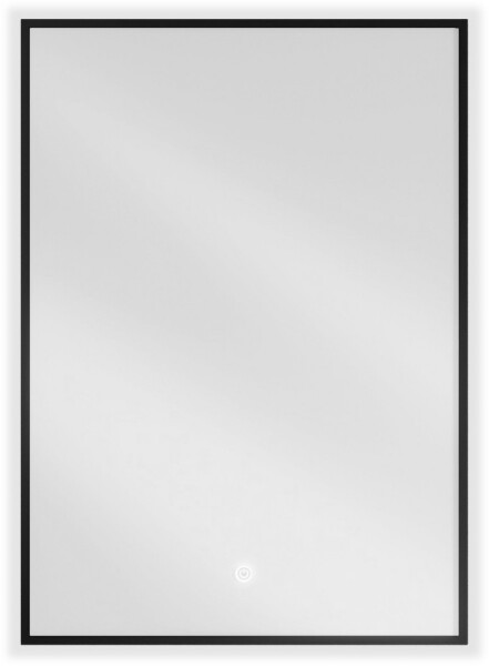 MEXEN - Erma zrkadlo s osvetlením 50 x 70, LED 6000K, čierny rám 9814-050-070-611-70