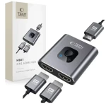 Tech-Protect HB07 sivá / HUB adaptér / HDMI / 4K 60Hz / 2v1