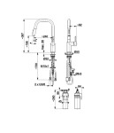 KFA - Batéria drezová DUERO PURE STYLE výsuvná s filtráciou čierna 6623-315-81