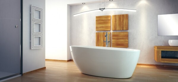 BESCO - Voľne stojaca vaňa GOYA (SALERMO) - Farebnica - Biela, Rozmer vane - 160 × 70 cm VANSAL16W