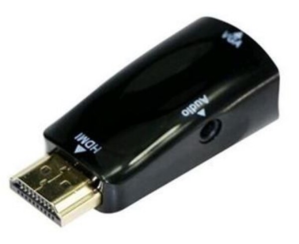 C-TECH Kábel HDMI na VGA + Audio MF / čierna (A-HDMI-VGA-02)