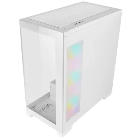 Azza Cove biela / Midi PC skriňa / ATX / Tvrdené sklo 270 ° / USB-C / Bez zdroja (CSAZ-570W)