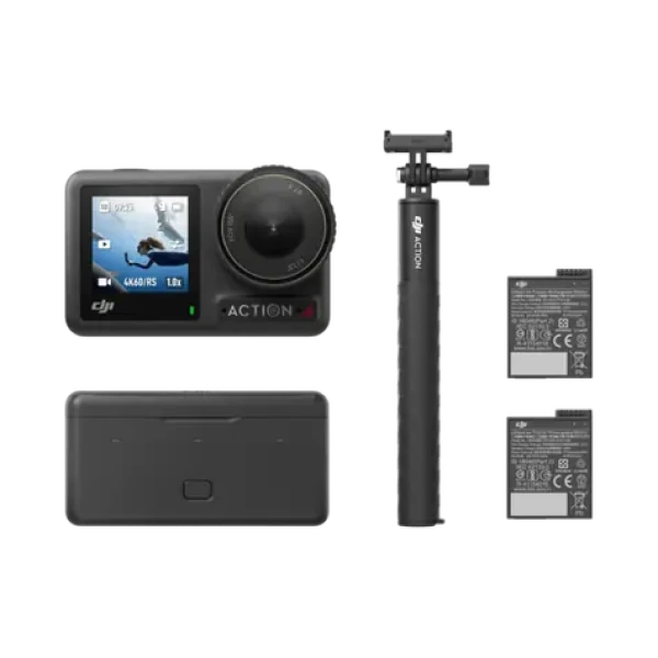 DJI OSMO Action 4 Adventure Combo / Outdoorová kamera / 4K / FOV: 155 ° / microSD / Wi-Fi / BL / príslušenstvo (CP.OS.00000270.01)