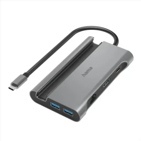 HAMA USB-C hub Connect2Mobile V2 sivá / multiport / 7 portov (200143)