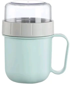 Xavax To Go nádoba na jogurt / müsli / cereálie modro-šedá / 500 + 200 ml / s uškom (181582)