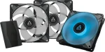 ARCTIC P14 PWM PST A-RGB + HUB čierna 3ks / 140 mm / Fluid Dynamic Bearing / 0-1900 RPM / 68.9 CFM / 4-pin + 3-pin RGB (ACFAN00256A)