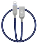 USAMS SJ170 modrá / Dátový kábel / Lightning / SMART Power Off / 1,9 m (IPYSUSB202)