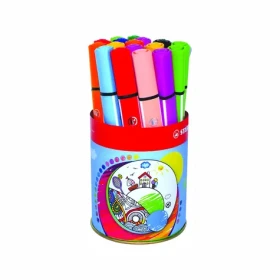 STABILO® Trio Scribbi - 16 ks plechová dóza - 14 rôznych farieb (F34943)