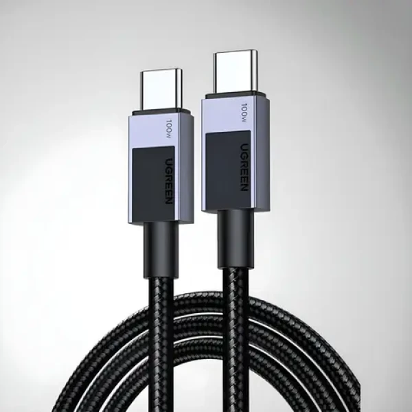 Ugreen L512 hviezdno sivá / Kábel USB-C - USB-C / PD 5A / 1m / 480 Mbps (45063)
