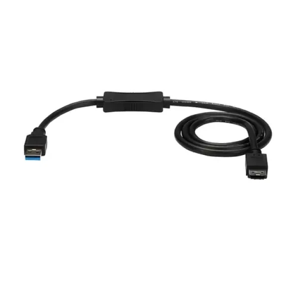 StarTech adaptérový kábel USB 3.0 na eSATA / Redukcia / 0,9 m / čierna (USB3S2ESATA3)