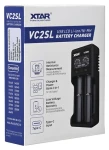 XTAR VC2SL / Nabíjačka batérií / Li- ION, Ni-MH, Ni-Cd / LCD displej / USB / pre 2 batérie (VC2SL)