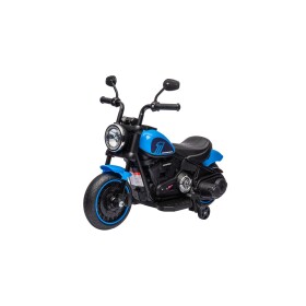Mamido Detská elektrická motorka Chopper Faster modrá