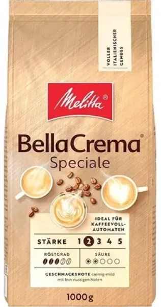 Melitta BellaCrema Speciale / Zrnková káva / 100% Arabica / stredné praženie / 1 kg (008102)