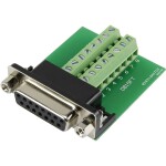 TRU COMPONENTS DSUB15F-16TB-2 1229333 D-SUB zásuvka 90 ° Pólov: 15 skrutkovací 1 ks; 1229333