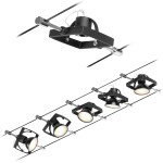 Paulmann Wire Systems 94434 kompletný systém lankových svietidiel GU5.3 čierna (matná), chróm; 94434