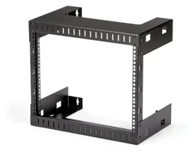 StarTech Nástenný regál 8U čierny / Nástenný regál / nosnosť 80 kg / hĺbka 303 mm / oceľ (RK812WALLO)