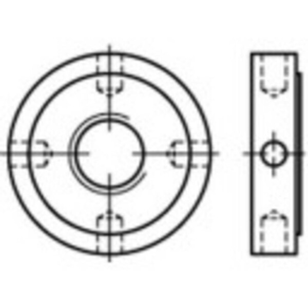 TOOLCRAFT 137262 matice plombovacie M20 DIN 1816 ocel 10 ks; 137262