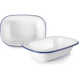 Smaltovaný pekáč s modrou linkou, priemer 22 cm - Ibili - Ibili