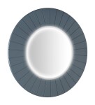 SAPHO - LUMIRO STRIP guľaté zrkadlo s LED osvetlením v ráme, priemer 75cm, siena LR750-4242S