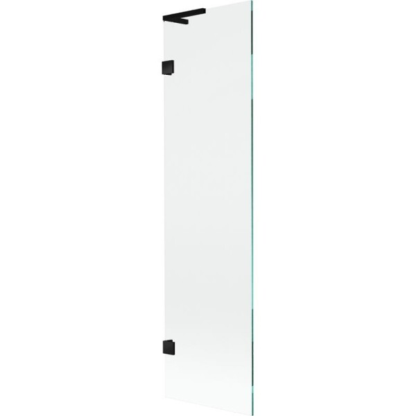 MEXEN/S - Lunar L vaňová zástena FIX 50 x 150, transparent, čierna 897L-050-000-70-00