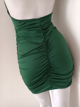 Dámske sexy šaty K20679 tmavo zelené - Koucla UNI