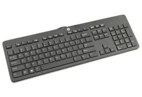 HP USB Slim Business Keyboard čierna / Drôtová klávesnica / USB / UK (803181-031)
