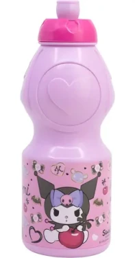 STOR Fľaša na pitie Kuromi 400 ml / Plast / Bez BPA (88332)