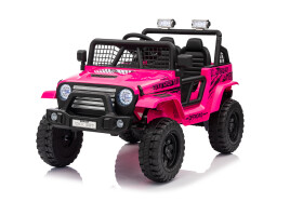 Mamido Mamido Elektrické autíčko OFF ROAD EXTREME 4x4 ružové 24V | 200W | 50 kg | EVA | LED | 2,4 Ghz | ECO koža
