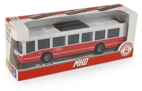 Rappa Plastový autobus MHD červený 16 cm